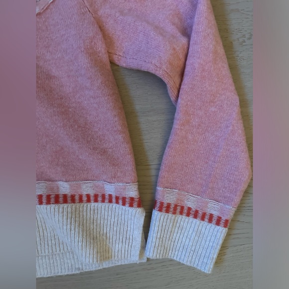 Madewell Red and Pink Fair Isle Sweater - Picture 6 of 8